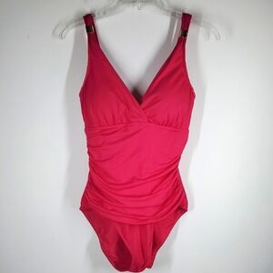 Lauren Ralph Lauren Fushia One Piece Swimsuit 10